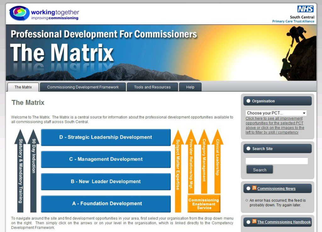 NHS Personal Development Portal